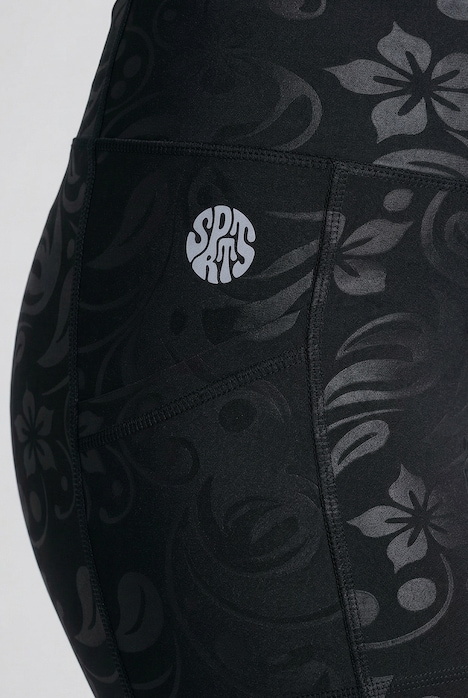 Sportleggings, High Waist, schnelltrocknend, Elastikbund