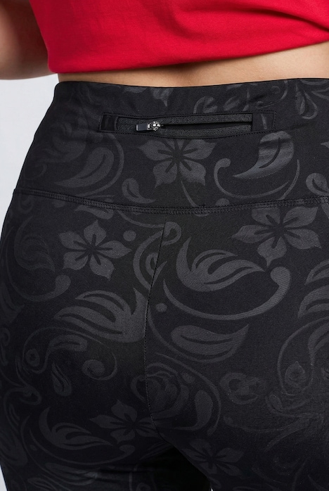 Sportleggings, High Waist, schnelltrocknend, Elastikbund