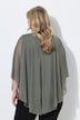 Mesh blouse, wijde pasvorm, motief, split achter