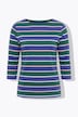 Shirt, Ringel, U-Boot-Ausschnitt, 3/4-Arm, Biobaumwolle