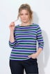 Shirt, Ringel, U-Boot-Ausschnitt, 3/4-Arm, Biobaumwolle