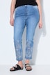 Mom-Jeans, Stickerei am Saum, 5-Pocket