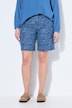 Jeans-Shorts, Wide Legs, High Waist, Snake, 5-Pocket