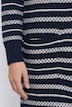 Long-Strickjacke, V-Ausschnitt, Langarm, Biobaumwolle