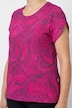Funktions-Shirt, Blüten, Rückenfalten, Rundhals, Halbarm