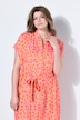 Midikleid, oversized, Color-Leo, Bindegürtel