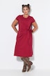 Midi-Jerseykleid, A-Line, Drapierung mit Bindeband