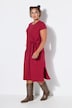 Midi-Jerseykleid, A-Line, Drapierung mit Bindeband