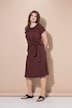 Midi-Jerseykleid, A-Line, Drapierung