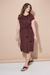 Midi-Jerseykleid, A-Line, Drapierung
