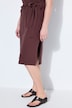 Midi-Jerseykleid, A-Line, Drapierung