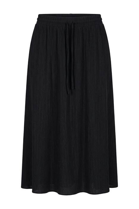 Maxi sukně, áčkový střih, struktura, elastický pas