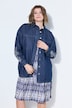 Camicia in denim, taglio oversize, ricamo sulle maniche