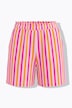 Shorts, Wide Legs, Neon-Stripes, Elastikbund