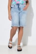 Jeans-Bermuda, weites Bein, High Waist, 5-Pocket