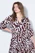 Kleid, kurze A-Line, Print, Volants
