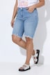 Jeans-Bermuda, Loose Fit, Ziernieten-Streifen