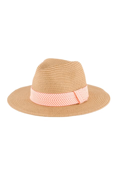 Slamák, stuha se zubatým vzhorem, široká krempa