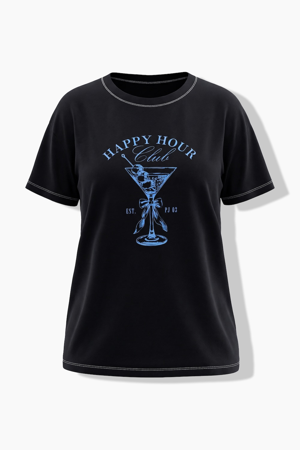Stora storlekar T-shirt, Dam, svart, storlek: 60, Bomull, Angel of Style