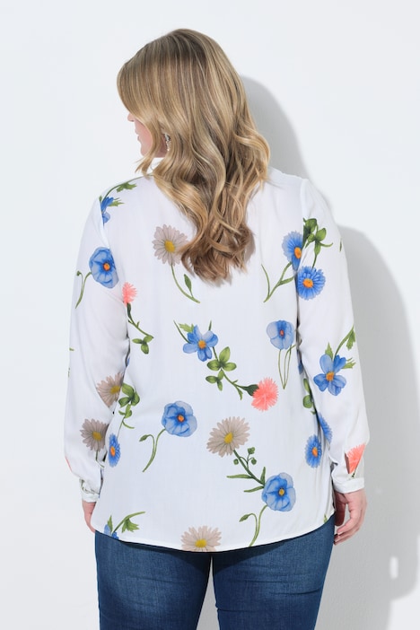 Tuniek, regular fit, bloemmotief