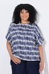 Bluse, Oversized, U-Boot-Ausschnitt, Halbarm