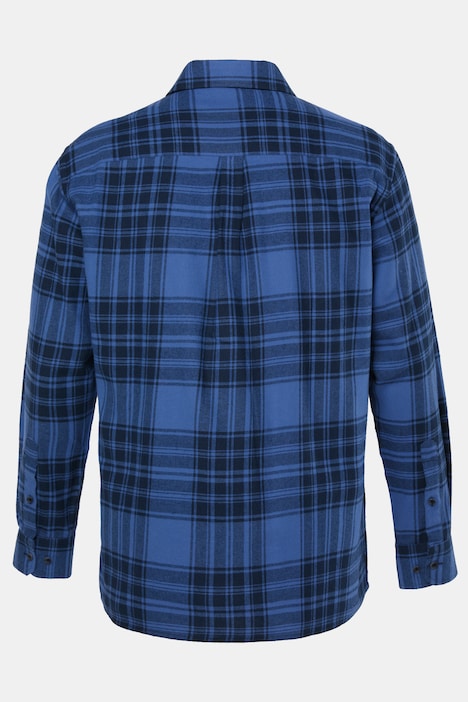 Karo-Flanellhemd, Langarm, Kentkragen, Comfort Fit, bis 8 XL