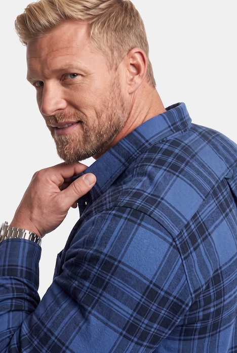 Karo-Flanellhemd, Langarm, Kentkragen, Comfort Fit, bis 8 XL