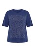 T-Shirt, Glitzermotiv, Rundhalsausschnitt, Halbarm