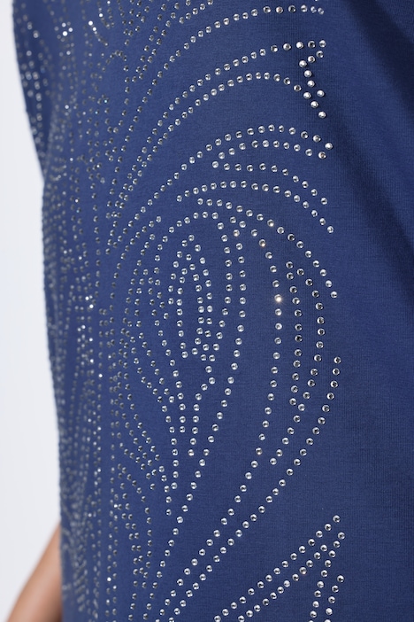 T-Shirt, Glitzermotiv, Rundhalsausschnitt, Halbarm