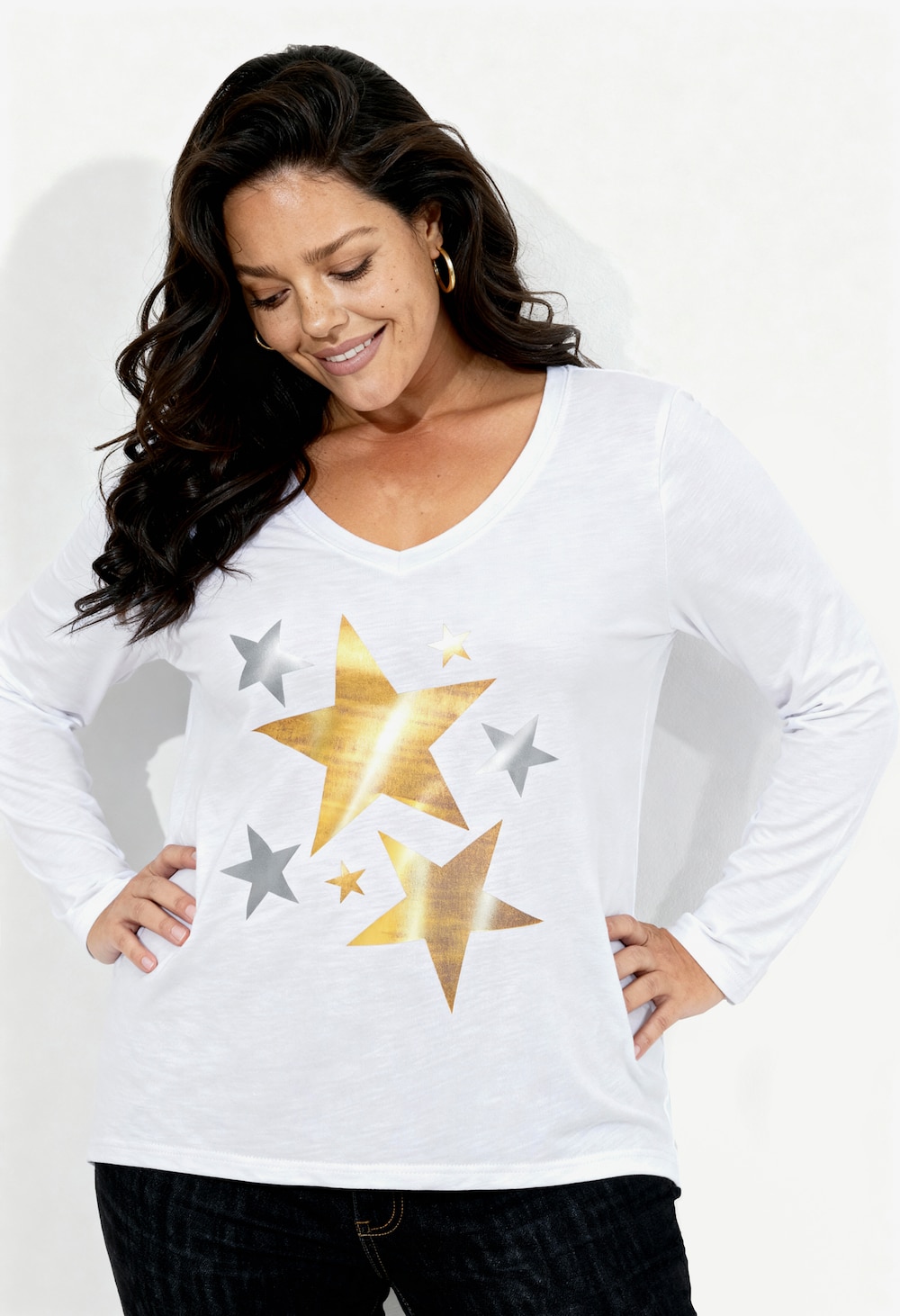T-shirt mit Weihnachtlichem Motiv