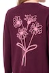 Strickjacke, Rückenmotiv, V-Ausschnitt, Langarm