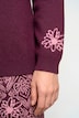 Strickjacke, Rückenmotiv, V-Ausschnitt, Langarm