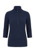 Pullover, Rippstrick, Rollkragen, 3/4-Arm, Biobaumwolle