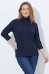 Pullover, Rippstrick, Rollkragen, 3/4-Arm, Biobaumwolle