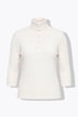 Pullover, Rippstrick, Rollkragen, 3/4-Arm, Biobaumwolle