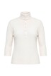 Pullover, Rippstrick, Rollkragen, 3/4-Arm, Biobaumwolle