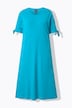Ribbon Tie Short Sleeve A-Line Dress