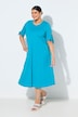 Ribbon Tie Short Sleeve A-Line Dress