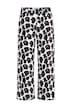 Kalhoty, široký střih, mušelín, leopard