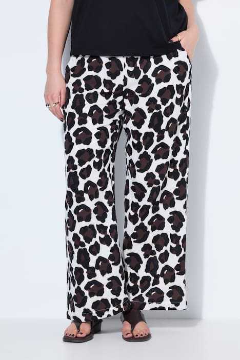 Hose, Wide Legs, Musselin, Leo