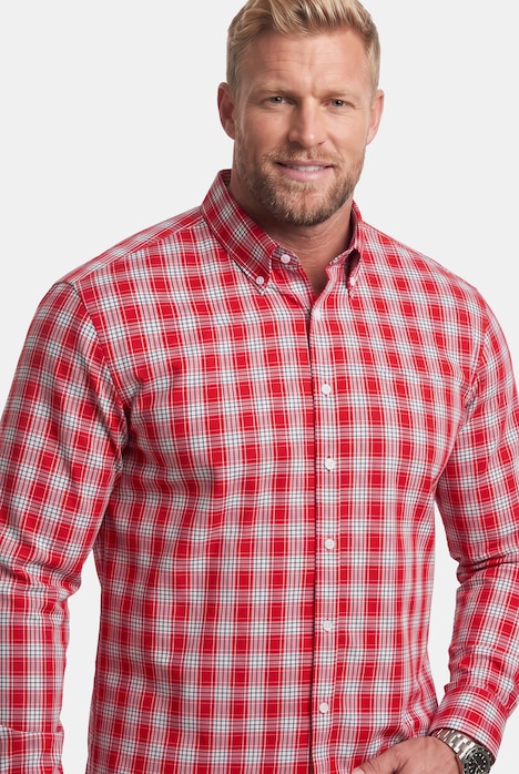 Karohemd, Langarm, Buttondown-Kragen, Comfort Fit, bis 8 XL