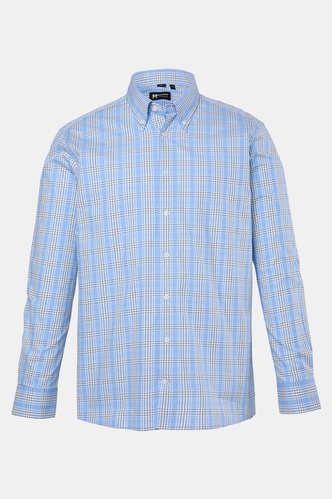 Karohemd, Langarm, Buttondown-Kragen, Comfort Fit, bis 8 XL