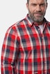 Koszula w kratę, długi rękaw, kołnierzyk typu kent, wygodny krój, do rozm. 8 XL