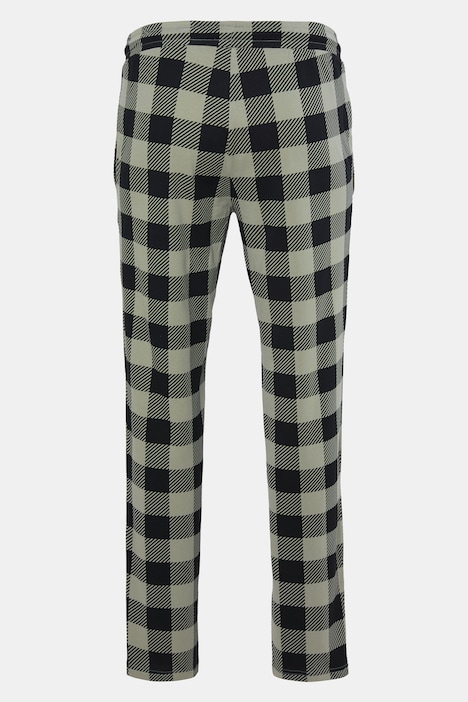 Piżama, zestaw dwuczęściowy, Belly Fit, krata, długi rękaw, do rozm. 8XL