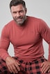Piżama, zestaw dwuczęściowy, Belly Fit, krata, długi rękaw, do rozm. 8XL