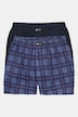 Boxershorts, 2er-Pack, uni/Karo, OEKO-TEX, bis 8 XL