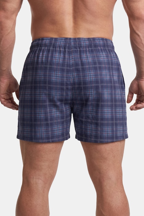 Boxershorts, 2er-Pack, uni/Karo, OEKO-TEX, bis 8 XL