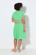 Asymmetric Flounce Panel Short Sleeve Jersey Dress
