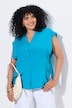 Bluse, Bindeband, Oversized, Tunika-Ausschnitt, Halbarm
