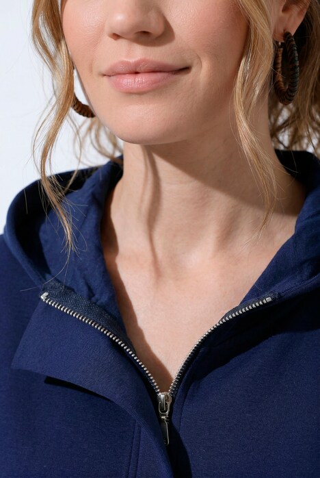 Hoodie, Reißverschluss, Kapuze, Langarm